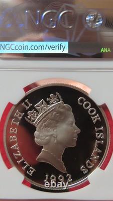 1992 COOK ISLANDS 10 DOLLARS Nicolaus Copernicus NGC PF 69 Ultra Cameo
