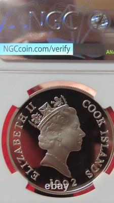 1992 COOK ISLANDS 10 DOLLARS Nicolaus Copernicus NGC PF 69 Ultra Cameo