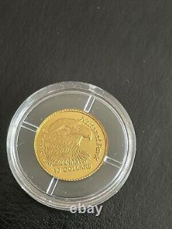 1996 1/25 oz. 9999 Gold Coin Olympic Park Eagle Cook Islands BU Rare