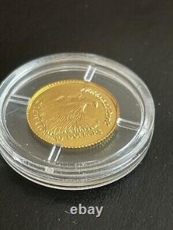 1996 1/25 oz. 9999 Gold Coin Olympic Park Eagle Cook Islands BU Rare