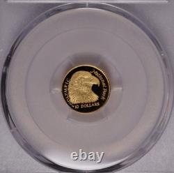 1996 Cook Islands Gold 10 dollars Olympic National Park PCGS PR69 DCAM