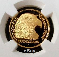 1996 Gold Cook Islands $100 Bald Eagle Coin Ngc Proof 69 Ultra Cameo