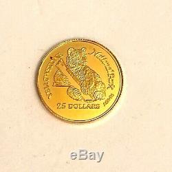 1996- Yellowstone National Park- Cook Islands $25 Gold Coin Proof Condition