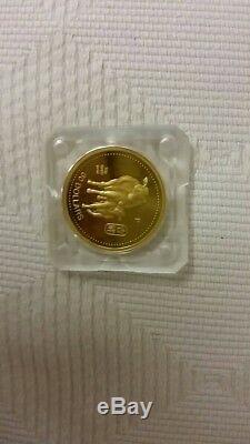 1997 3pc Cook Islands Lunar year of Ox gold coins set rare, Coa 001