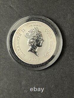 1997 Cook Island Lady Princess Diana Comomorative Silver Coin