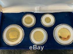 1998 24k Gold Betty Boop Set Cook Islands! 5 Coin Set Very Rare