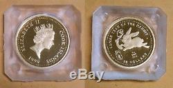 1999 Cook Islands 5 Gram 9999 GOLD Year of the Rabbit Proof coin BINo