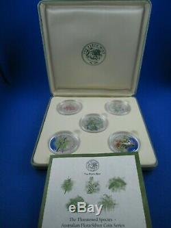 1999 Cook Islands The Threatened Species Australian Flora Silver Coin Series