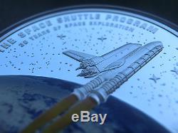 (2) 2012 Cook Islands SPACE SHUTTLE coins! Only 30 made! Gold & Silver coin set