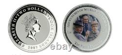 2 Dollars 2007 Cook Islands Sherlock Final Problem Silver Proof Ngc Pf70 Error