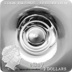 2 Dollars Space-Time Continuum Cook Islands 2015 Unique Shape Silver Coin