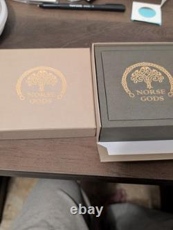 2 OZ Antiqued and gold guilded? . 999 2023 Cook Islands Norse Gods Freyr