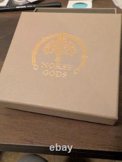 2 OZ Antiqued and gold guilded? . 999 2023 Cook Islands Norse Gods Freyr