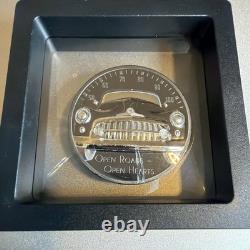 2 OZ SILVER 999 OPEN ROADS 10 Dollari Cook Islands 2021 BLACK PROOF