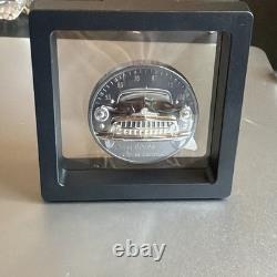 2 OZ SILVER 999 OPEN ROADS 10 Dollari Cook Islands 2021 BLACK PROOF