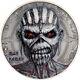 2 oz Cook Island Iron Maiden The Book of Souls 2024 Antique Finish Silver Coin