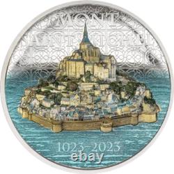 2 oz Silver MONT SAINT MICHEL Coin 2023 Cook Islands