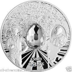 2 oz Silver Proof Great Star of Africa (Diamond) Coin $10 2015 Cook Islands
