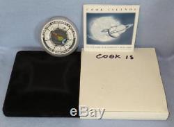 2000 10oz Silver Proof-Like Coloured Coin by Cook Islands Planetary Alignment