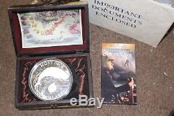 2001 Cook Islands Moby Dick $500 Fine Silver 2 Kilo With Treasure Chest & VHS