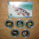 2002 COOK ISLAND $2D Asia wildlife TAIWAN fish Color PROOF Silver coin set with