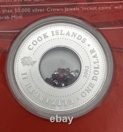 2002 Crown Jewels Silver. 80 Oz. 999 Cook Islands