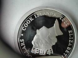 2002 cook islands 60th anniver battle of coral sea 10oz Silver Coin no Coa Box