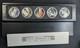 2004 Cook Islands Great Rail Journeys of the World 5x $1.999 1 oz Train Coins
