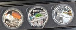 2004 Cook Islands Great Rail Journeys of the World 5x $1.999 1 oz Train Coins