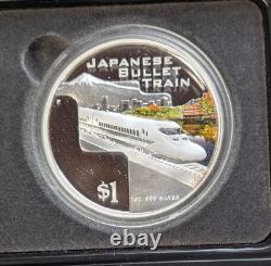 2004 Cook Islands Great Rail Journeys of the World 5x $1.999 1 oz Train Coins
