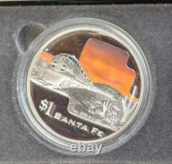 2004 Cook Islands Great Rail Journeys of the World 5x $1.999 1 oz Train Coins