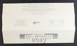 2004 Cook Islands Great Rail Journeys of the World 5x $1.999 1 oz Train Coins