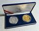 2004 Cook Islands Ronald Reagan Gold & Silver 2 Coin Set $200 1oz 999 Gold