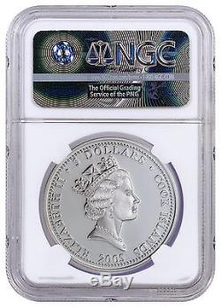 2005 Cook Islands Silver $5 Star Wars Anakin Skywalker PF69 UC NGC Coin
