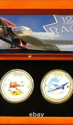 2006 Cook Islands 1930's Racers Colorized (4 X 1oz) Silver Coin Set Box & COA