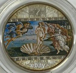 2008 $20 Cook Islands, Botticelli, Venus Master Pieces of Art 3 oz Silver Coin