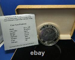 2008 Cook Islands 50$ Tales Of The Caribbean Black Pearl 5 OZ Silver Coin