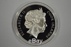2008 Cook Islands $50 Tales of the Caribbean 5 oz Fine Silver Coin