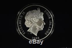 2008 Cook Islands $50 Tales of the Caribbean 5 oz Fine Silver Coin