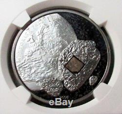 2008 Silver Cook Islands 1868 Meteorite Fall Pultusk $5 Coin Ngc Proof 69 Uc