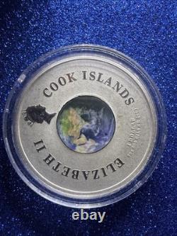 2009 Cook Island $1 First Man On The Moon Silver Proof Coin 99.9 Percent Pure