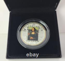 2009 Cook Island Mona Lisa Masterpiece of Art 3 oz Silver Coin