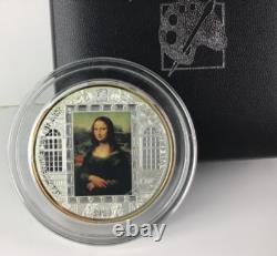 2009 Cook Island Mona Lisa Masterpiece of Art 3 oz Silver Coin