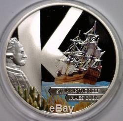 2009 Cook Islands 4 1 Oz Proof Colorized Silver 4-coin Set, Wood Case, CoA Ltd