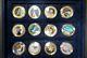 2009 Cook Islands History of Space Exploration Gold Plated Coin Set 12 Coins