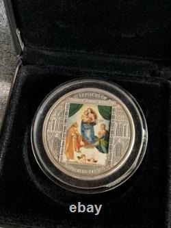 2009 Cook Islands Masterpieces of Raffaello Sanzio $20 Silver Coin 3oz Proof