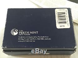 2009 Perth Mint Cook Islands Coloured Proof $1 Silver Coin-First Man On The Moon