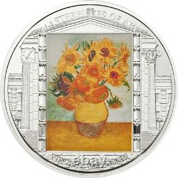 2010 Cook Islands $20-SUNFLOWERS by VanGogh-NGC PF69 ULTRA CAMEO 999 Silver Coin