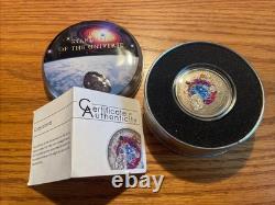 2010 Cook Islands $5 Proof HAH 280 Meteorite Coin