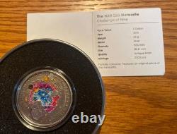 2010 Cook Islands $5 Proof HAH 280 Meteorite Coin
